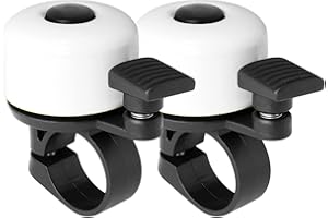 Binudum Campanello Bici Confezione da 2 con Suono Melodioso Classico Mini Campanello per Bicicletta per Bambini Adulti Clacson per Bici da Strada, Mountain Bike per Scooter, MTB, BMX