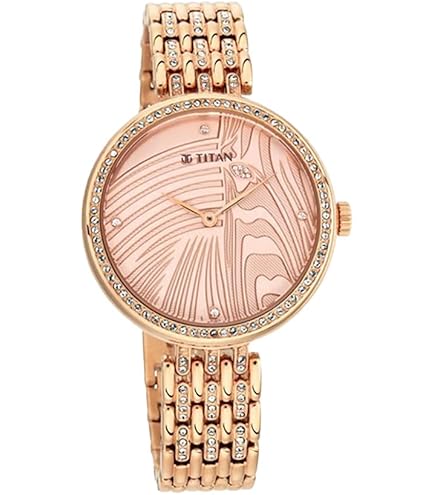 Titan Acetate Quartz Multifunction Mother of Pearl Mauve Pink Dial