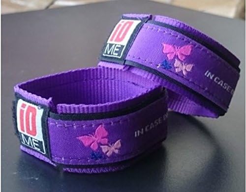 IDme safety identity wristband (Purple)