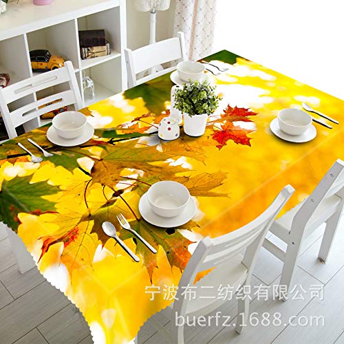 Preisvergleich Produktbild PrinTablecloth Staubtuch golden staubdicht Nachttischtuch 3D Tischtuch Pad geschmacklos, quadratisch -178cm x 178cm (quadratisch - 70 Zoll x 70 Zoll)