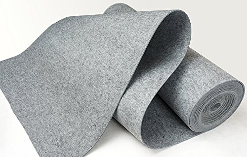 Premium Filz 8-9mm 1200/qm Grau Meterware 100cmx160cm - 2