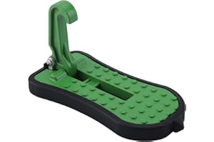 AFNCX Gradino Camper Gradino per Porta Auto, Pedale Pieghevole Multifunzione Pedale per Tetto SUV Pedale in Alluminio per Portapacchi per Interni Auto, Martello di Sicurezza per Frangivetro (Verde)