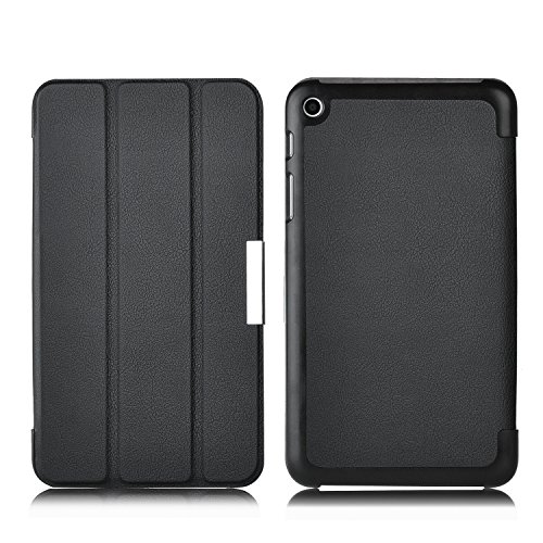 ELTD Huawei Mediapad T1 7.0 Hülle Case – Ultra Schlank Smart Cover Tasche Schutzhülle Case für Huawei Mediapad T1 7.0 mit Standfunktion, Schwarz - 6