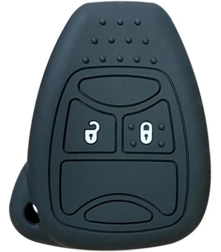 Lot De 2 Housses De Télécommande Clé Pour Dodge, Jeep, Chrysler... - Noires - Neuf