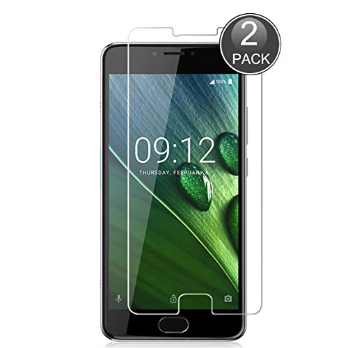 E-Hamii [2-Pack] Acer Liquid Z6 Plus Displayschutzfolie, 0,26 mm HD Anti-Kratz- und Anti-Fingerabdruck Schutzfolie, 9H gehärtetes Glas Schutzabdeckung, Besserer Schutz (Hinweis: Nicht Volldeckung)