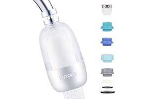 XNTONG - Wasserfilter wasserhahn, Wasserhahn filter für trinkwasser zuhause, küche, Aktivkohle wasserfilter für wasserhahn, Reduziert chlor, sand, mikroplastik,chwermetalle und andere schadstoffe
