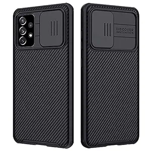 Galaxy A72 Case, Nillkin Camshield Pro Case with Camera & Privacy Protection | Slide Camera Cover | Slim Fit | Anti Slip | Scratchproof Shockproof Protective Case for Samsung Galaxy A72 4G/5G - Black