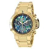 Invicta Subaqua Herren-Armbanduhr Armband Edelstahl Gold Schweizer Quarz 90142