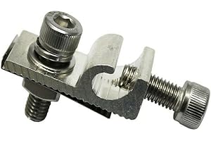 OrangeClub 10x Erdungsklemme Solarpanel Erdung Klemme für Aluprofil für Solar Montage System Solarmodul Montagehalterung Erdungsösen Befestigungen Photovoltaik Unterstützung (B: M8 Vierkantmutter)