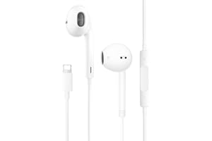 BONBELONG Auriculares para iPhone Auriculares con Cable de Ruido Soporte Control de Volumen para Phone 14 Pro/13/12/12 Pro/SE/11/X/8/7 Soporta Todo el Sistema i0S