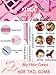 xnicx 608 Pink Tail Comb Pin Tail Comb Up to 180? Heat Resistant Rattail Comb Parting Comb with Non-skid Paddle Anti static Parting Comb Pintail Comb