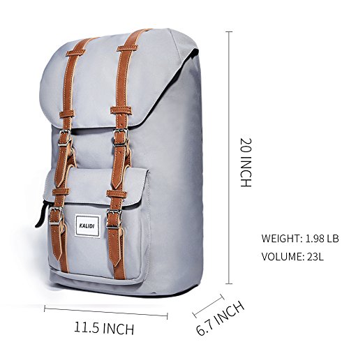 KALIDI 17 Zoll Laptop Rucksack Backpack Schulrucksack für bis zu 15.6 zoll Laptop Notebook Computer Arbeit Campus Studenten Outdoor Reisen Wandern mit Großer Kapazität - 2