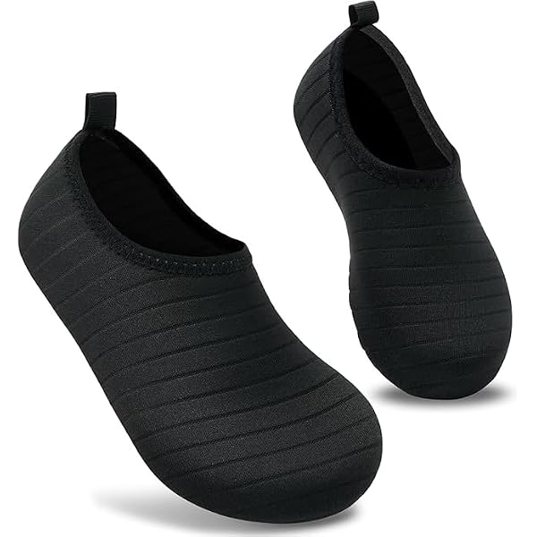 FEETCITY Unisex Kids Water Shoes - Lightweight Aqua Socks With Non-Slip Sole, Easy Hook & Loop Closure - View #4
