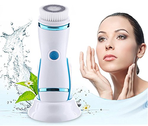 Quattro in uno strumento ricaricabile per la pulizia dello strumento strumento di pulizia Strumento di pulizia elettrico Pennello di pulizia a teste nere (blu)