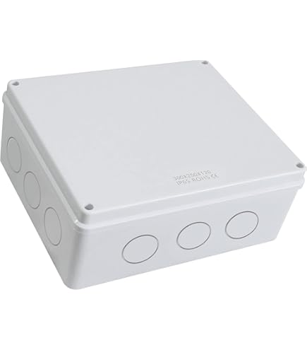 Wiska Combi 607 Weatherproof Outdoor Junction Box Black IP66/67 With 3
