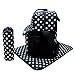 Black 3pcs Baby Diaper Nappy Changing Bag Set E:Polka Dot
