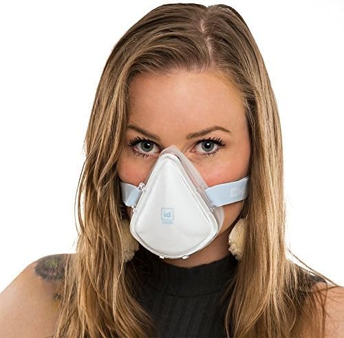 idMASK2 Airtight Anti Viral Pollution Mask Protection Breathing for Running Paint Dust Half Face Respirator Safety Flu Particulate Cold Weather (Medium)