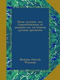 Image de Horae syriacae, seu, Commentationes et anecdota res vel litteras syriacas spectantia