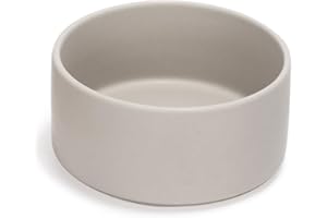 SPUNKYJUNKY Ceramic Dog Bowl Feeding Bowl Cat Bowl for Cats and Dogs (1800 ml, Grey)