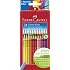 Faber-Castell Colour Grip Buntstifte 24er Set Im Kartonetui + 100 Blatt Zeichenblock – Mit Soft-Grip Für Bequemes Malen & Zeichnen