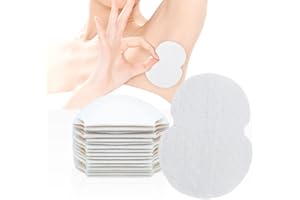 VIKSAUN 30 Piezas Almohadillas de Sudoración para Axilas Desechables Almohadillas para el Sudor de Axilas para Hombres y Mujeres Cómodas no Visibles Puro del Color es Suave Absorbente (30 Piezas)