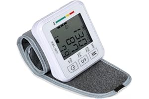 Lvozize Tensiomètre au poignet, Tensiomètre Poignet Réglable Mesure Entièrement Automatique Facile à utiliser Tension Artérielle Poignet - Pour 2 utilisateurs