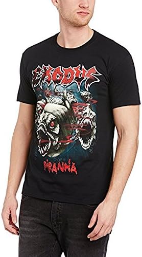Exodus - Piranha Mens T-Shirt In Black, Size: Medium, Color: Black