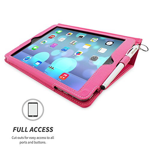 iPad Air und New iPad 2017 9.7″ Hülle (Pink), Snugg – Smart Case mit lebenslanger Garantie + Sleep / Wake Funktion - 5