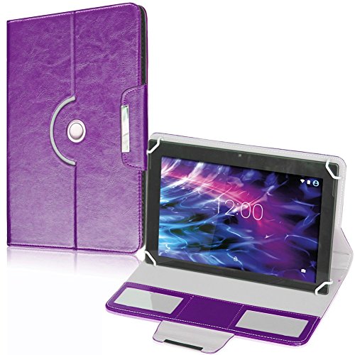 Tablet Tasche mit Ständerfunktion Hülle für Medion Lifetab P9702 X10302 P10400 P10506 P10505 S10366 S10352 Tablet von Schutztasche in Lila Schutzhülle Universal Stand Tasche Etui Cover Case hochwertige Verarbeitung von UC-Express