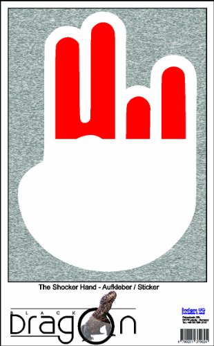 The Shocker Hand - Laptop Notebook Skin Sticker Cover Art Decal - 210x144 mm white Outline with Flag - Togo