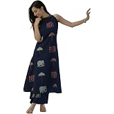 ANNI DESIGNER Viscose Blend Co Ord Set for Women | Kurta with Palazzo | Kurti Set Woman | Printed Ethnic Outfit | Cord Style 