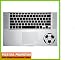 Produktbild "FUSSBALL" Aufkleber Sticker für Trackpad handauflagefläche Handablagefläche Trackball Macbook Air 11 13, Macbook skin 13, 15, 17 Zoll inch Apple Notebook Aufkleber ohne Hintergrund Tattoo Vinyl PEGATINA Apple Mac