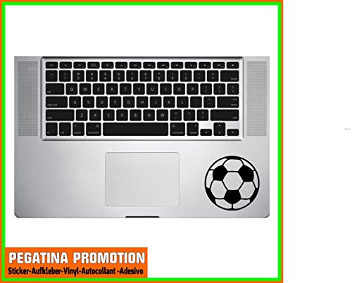 Preisvergleich Produktbild "FUSSBALL" Aufkleber Sticker für Trackpad handauflagefläche Handablagefläche Trackball Macbook Air 11 13, Macbook skin 13, 15, 17 Zoll inch Apple Notebook Aufkleber ohne Hintergrund Tattoo Vinyl PEGATINA Apple Mac