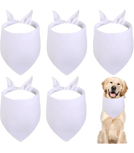 Nobleza - 4 stuks hondenhalsdoek, verstelbare sjaal, bandana, huisdier, bandana, hondenhalsband, driehoekige doek, verjaardag, bandana, wasbaar, voor honden met puppyhalsband