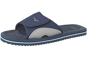 PDQ playa sandalia, ducha Mula, Sandalia en Azul Marino/Gris