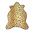 Produktbild JLA Tierische Leder Teppich, Leder 4 Arten Von Flanell-Simulation Rutschfeste Absorbierende Bodenmatte Couchtisch Sofa-Kissen Verschleißfest Nicht Ausblenden, 55 * 90Cm,Leopardskin