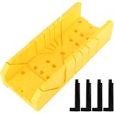FEMONGY Miter machine, Miter box, Cutting angles: 22.5&deg;/45&deg;/90&deg; | With 4 clamping columns, suitable for chamfering corners in