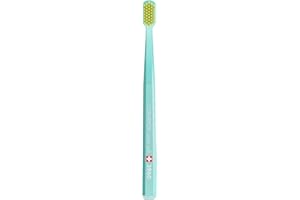 ‎CURAPROX Curaprox CS 3960 Super Soft Toothbrush - Dental and Gum Care for Adults | Super Soft Bristles for Gentle Yet Effective Cleaning | Turquoise Yellow, Single Pack