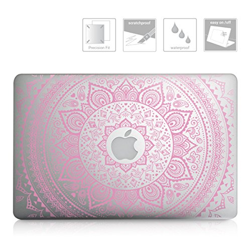 kwmobile Aufkleber Sticker für Apple MacBook Air 13″ (ab Mitte 2011) Skin Folie Voderseite Decal Indische Sonne Design - 2