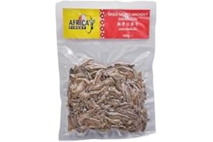 MY AFRICA CARIBBEAN Africa's Finest Dried Salted Anchovy Headless 100g Box of 12