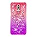 Produktbild IDLEHOUR Hülle für Huawei Mate20 Lite, Premium Soft TPU Gel-Schutzhülle Stoßfest, Flexible Silikon-Schutzhülle Treibsand Silikon Bumper Schutz Tasche Schale Antikratz Backcover, Rosa lila