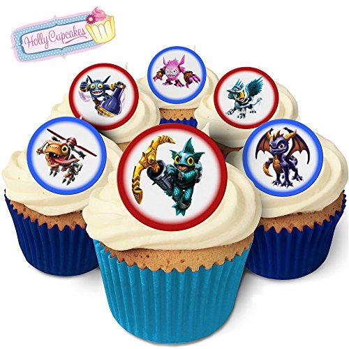 Preisvergleich Produktbild 24 Wunderschöne essbare Kuchendekorationen: Skylanders