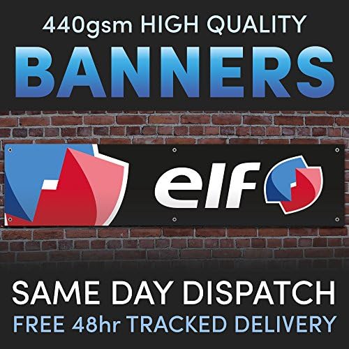 Elf Motor Oil Full Colour Vinyl Banner Garage Man Shed Cave Workshop