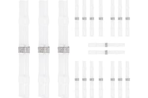 HANZMQIYJJ 100 PCS 26-24 AWG white Waterproof Solder Connectors Solder Seal Wire Connectors Heat Shrink (Clear)