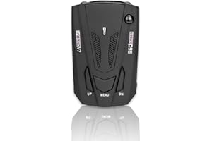 BLO2BIRO Speed Camera Detector, Long Range Radar Detector with Voice Reminder System, Voice Alerts and Speed Camera Alerts Vehicle Electronics, Car Speed Detectors with 360 Degree Protection(Black)