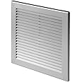 Air Vent Grille| with Anti-Insect Mesh | Vent Cover for Inside and Outside of The Building |Fly Screen and Screw Covers | Silver (TRU10SS 300mm x 300mm)
