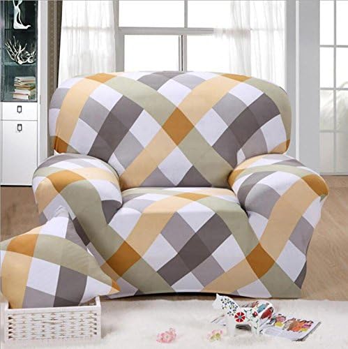 Elastic Sofa Cover Printed Flowers Slipcover Tight Wrap All-inclusive Corner Sofa Cover Stretch Furniture Covers 1/2/3 seater , 001 , 3 seater:190-230cm