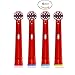 Produktbild U-Prime Ersatz Aufsteckbürsten,kompatibel mit Braun Oral-B Stages Power Aufsteckbürsten(für elektrische Zahnbürsten),EB10-4(EB-10A),4 Stück(1er-Pack).
