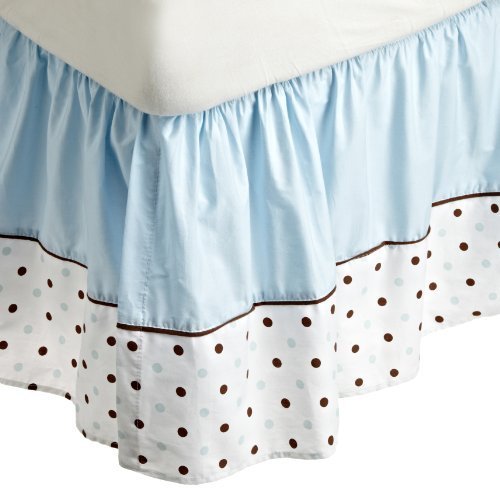 American Baby Company Fashion Crib Skirt, Blue Dots by AMIS7 (English Manual)
