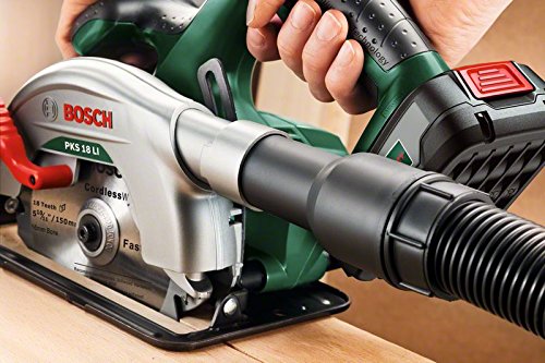 Bosch DIY Akku-Kreissäge PKS 18 LI, ohne Akku, Sägeblatt, Parallelanschlag (18 V, 2,5 Ah, Kreissägeblatt-Nenn-Ø 150 mm) - 3